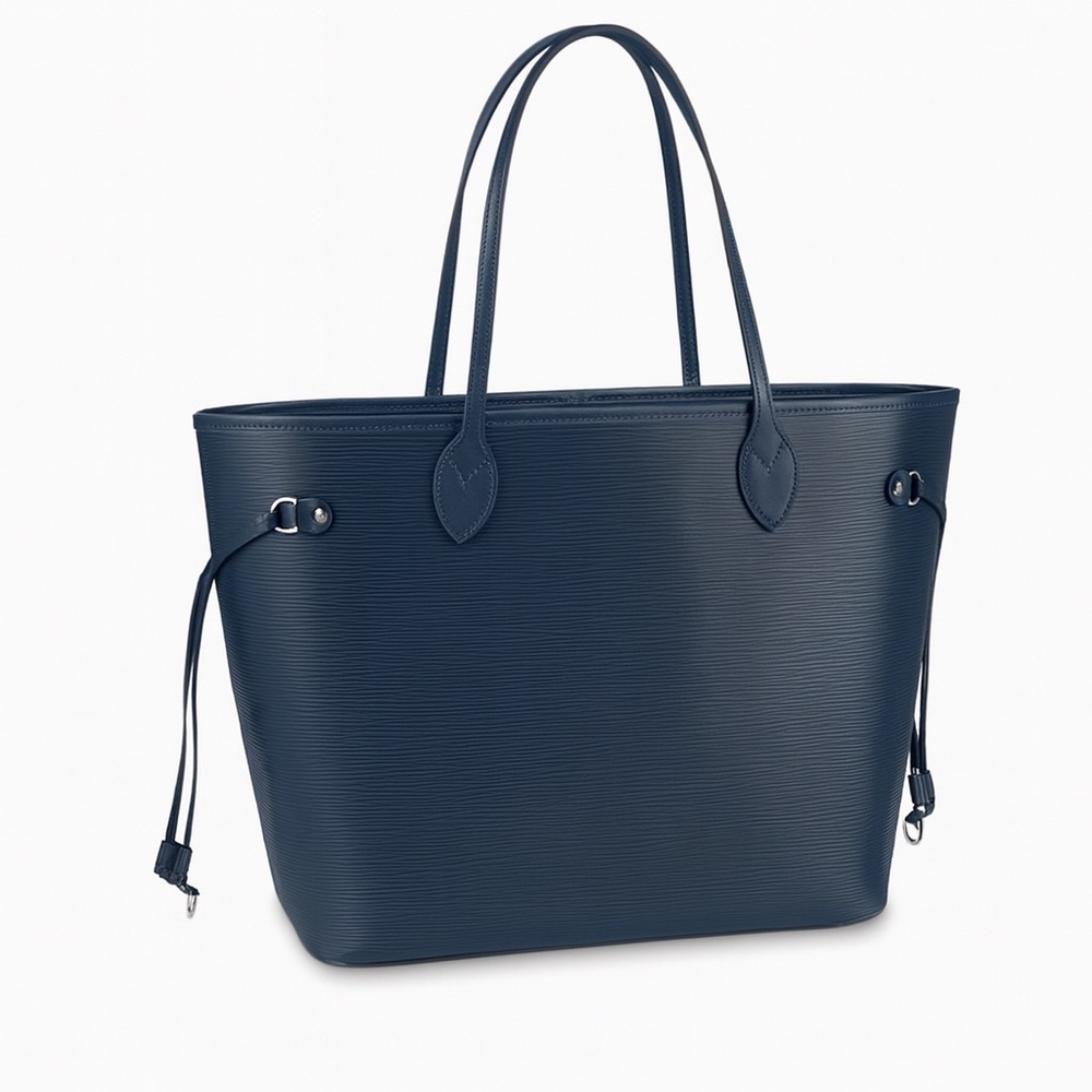 Louis Vuitton Neverfull MM in Indigo Epi Leather w/Zip Pouch - Rare Collectable - Picture 10 of 10